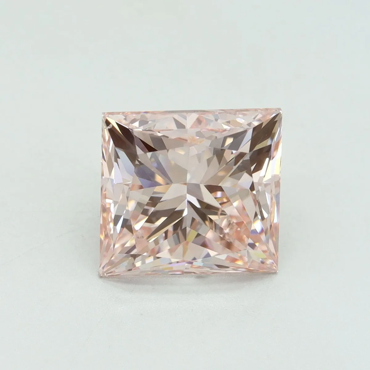 5.02ct PRINCESS Fancy Intense Pink VS2 Coloured Lab diamond