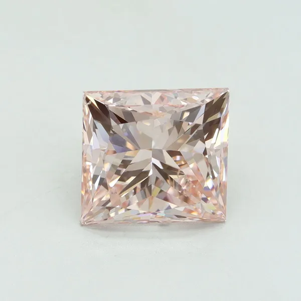 5.02ct PRINCESS Fancy Intense Pink VS2 Coloured Lab diamond