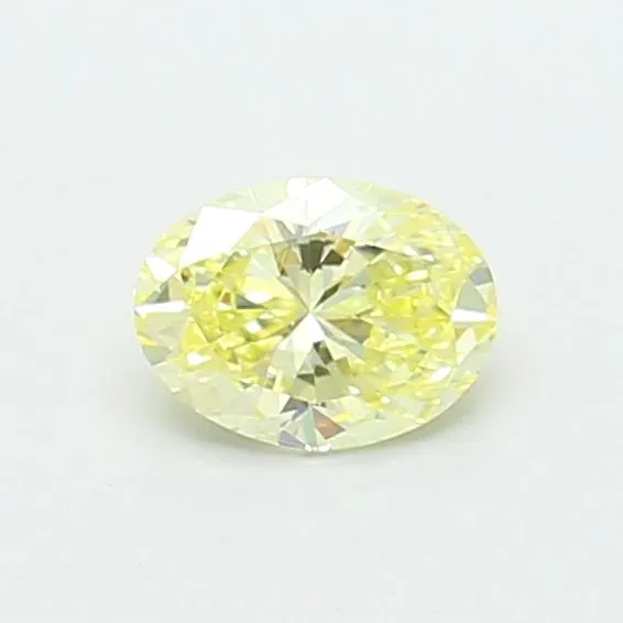 0.45ct OVAL Fancy Light Yellow VS2 Coloured Lab diamond