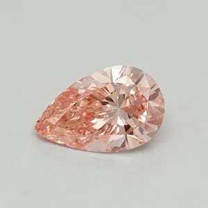 0.31ct PEAR Fancy Vivid Pink SI1 Coloured Lab diamond