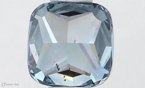 0.45ct CUSHION Fancy Vivid Blue SI1 Coloured Lab diamond