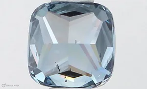 0.45ct CUSHION Fancy Vivid Blue SI1 Coloured Lab diamond