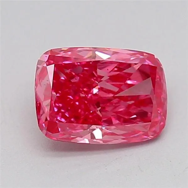 1.25ct CUSHION Fancy Vivid Pink VS2 Coloured Lab diamond