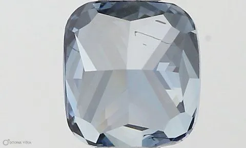 0.61ct CUSHION Fancy Vivid Blue SI1 Coloured Lab diamond