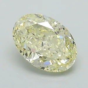 1.02ct OVAL Fancy Yellow VS1 Coloured Lab diamond