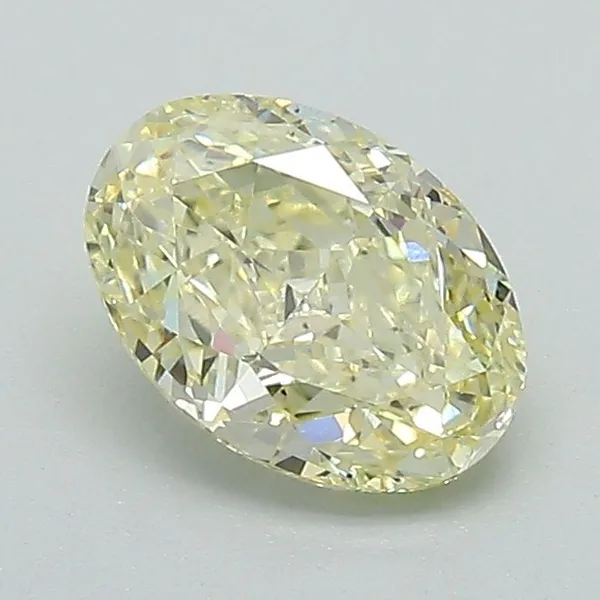 1.02ct OVAL Fancy Yellow VS1 Coloured Lab diamond