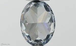 0.5ct OVAL Fancy Blue VS2 Coloured Lab diamond