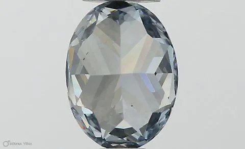 0.5ct OVAL Fancy Blue VS2 Coloured Lab diamond