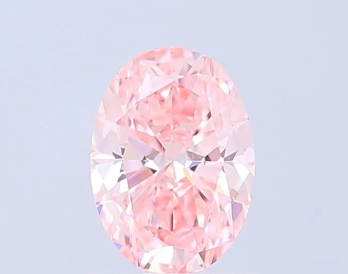 1.20ct OVAL Fancy Vivid Pink VS2 Coloured Lab diamond