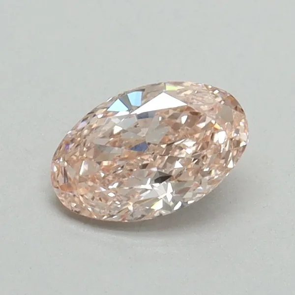 0.5ct OVAL Fancy Intense Pink VS1 Coloured Lab diamond
