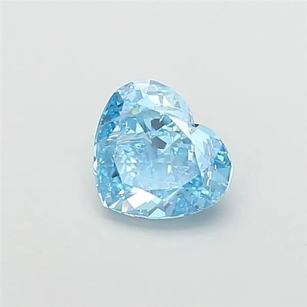 1.57ct HEART Fancy Vivid Blue VS1 Coloured Lab diamond