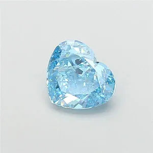 1.57ct HEART Fancy Vivid Blue VS1 Coloured Lab diamond
