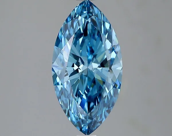 2.01ct MARQUISE Fancy Vivid Blue VVS2 Coloured Lab diamond