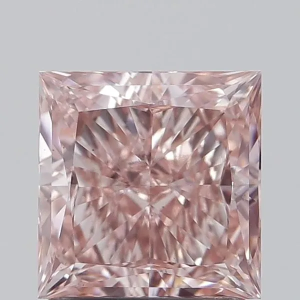 1.4ct PRINCESS Fancy Intense Pink SI1 Coloured Lab diamond