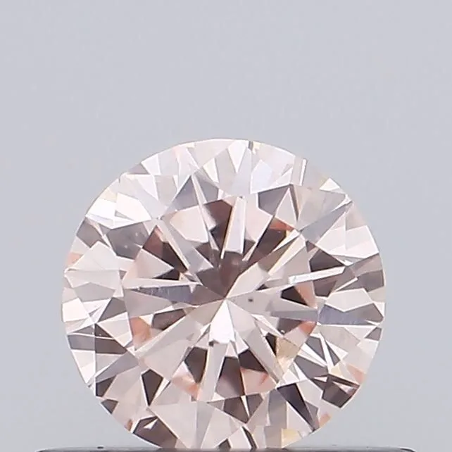 0.38ct ROUND Fancy Pink VVS2 Coloured Lab diamond