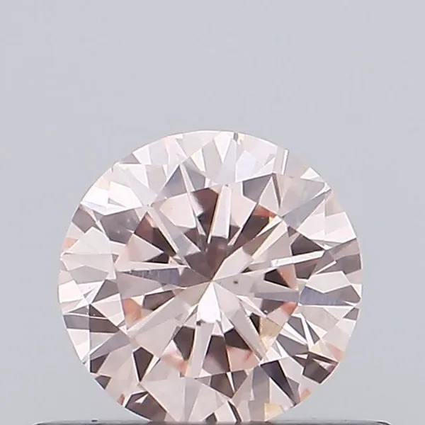 0.38ct ROUND Fancy Pink VVS2 Coloured Lab diamond