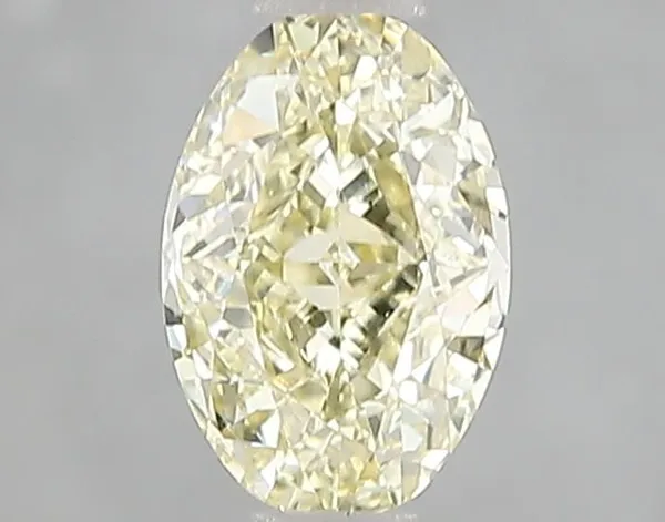1.08ct OVAL Fancy Yellow VS1 Coloured Lab diamond