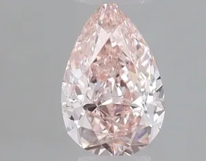 0.37ct PEAR Fancy Pink VVS2 Coloured Lab diamond