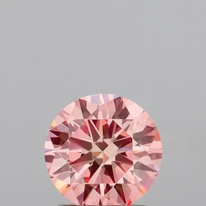 1.04ct ROUND Fancy Intense Pink VS1 Coloured Lab diamond