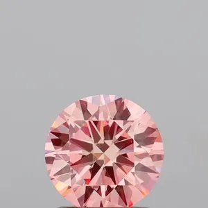 1.04ct ROUND Fancy Intense Pink VS1 Coloured Lab diamond