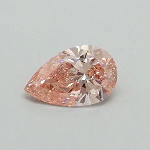 0.3ct PEAR Fancy Vivid Pink VS2 Coloured Lab diamond
