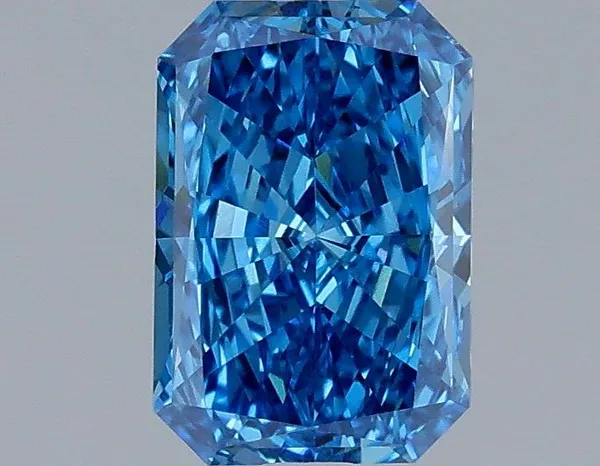 1.1ct RADIANT Fancy Vivid Blue VS1 Coloured Lab diamond