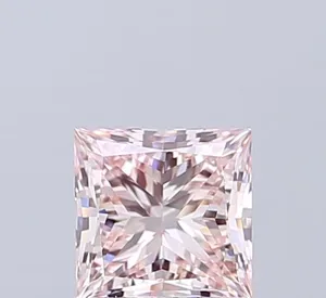 1.02ct PRINCESS Fancy Pink VVS1 Coloured Lab diamond