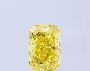 1ct RADIANT Fancy Intense Yellow SI1 Coloured Lab diamond