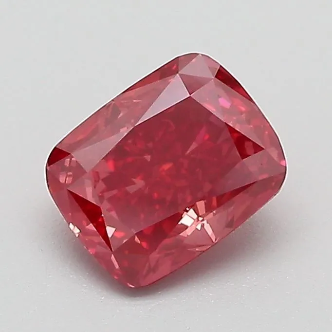 1.02ct CUSHION Fancy Vivid Pink VVS2 Coloured Lab diamond