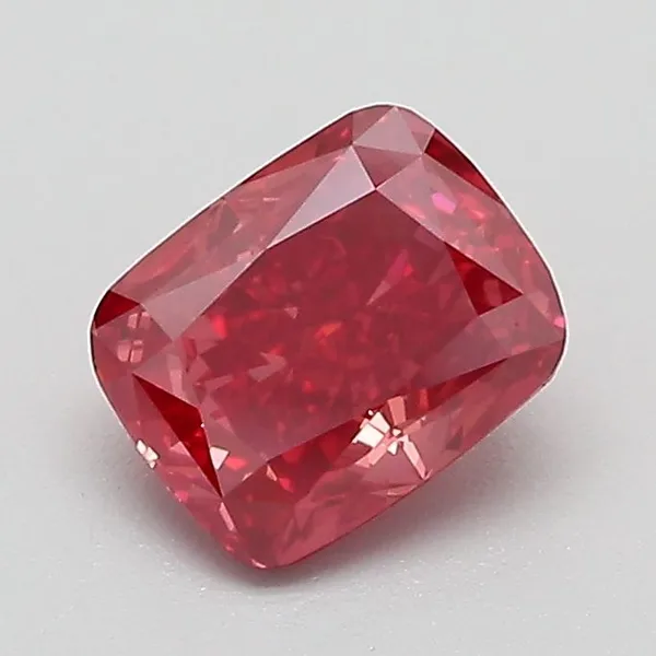 1.02ct CUSHION Fancy Vivid Pink VVS2 Coloured Lab diamond