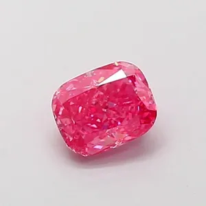 1.1ct CUSHION Fancy Vivid Pink VS1 Coloured Lab diamond