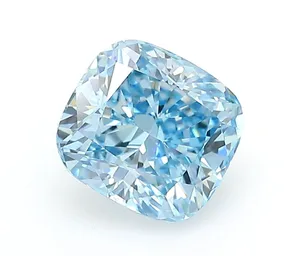 1.08ct CUSHION Fancy Vivid Blue VVS2 Coloured Lab diamond