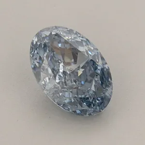 0.86ct OVAL Fancy Intense Blue VS1 Coloured Lab diamond