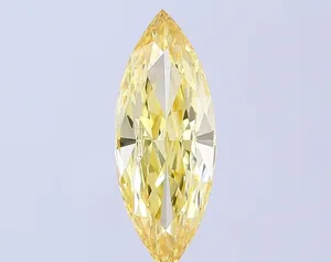 2.19ct MARQUISE Fancy Intense Yellow VS1 Coloured Lab diamond