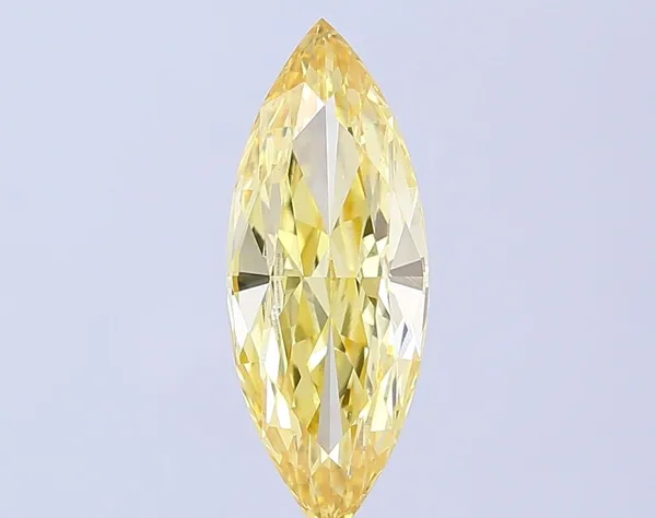 2.19ct MARQUISE Fancy Intense Yellow VS1 Coloured Lab diamond