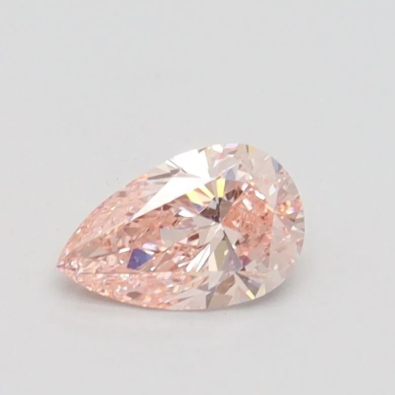 0.50ct PEAR Fancy Pink VS2 Coloured Lab diamond