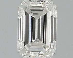 0.81ct EMERALD F VS2 Lab diamond