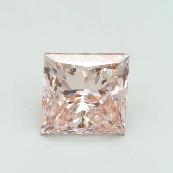 5.02ct PRINCESS Fancy Vivid Pink VS1 Coloured Lab diamond