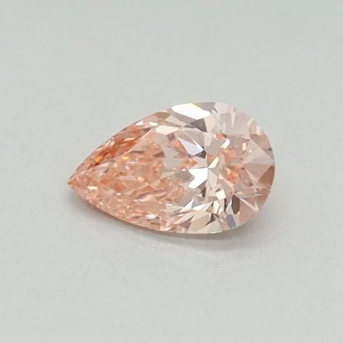 0.30ct PEAR Fancy Intense Pink VS1 Coloured Lab diamond