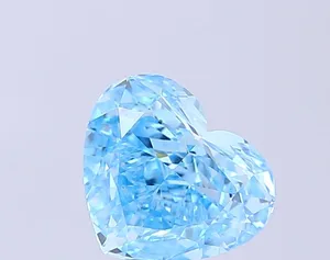1.85ct HEART Fancy Vivid Blue VS2 Coloured Lab diamond