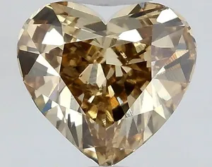 1.01ct HEART Fancy Gray Yellow VS1 Coloured Lab diamond