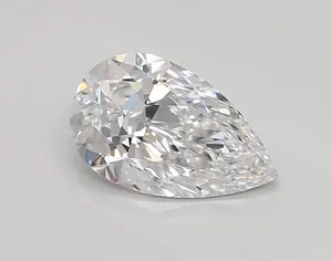 0.7ct PEAR D VVS1 Lab diamond