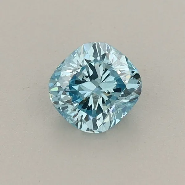 0.44ct CUSHION Fancy Vivid Blue VS2 Coloured Lab diamond