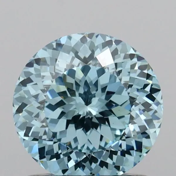 1.09ct ROUND Fancy Vivid Blue VS1 Coloured Lab diamond