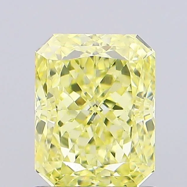 1.29ct RADIANT Fancy Intense Yellow VVS2 Coloured Lab diamond