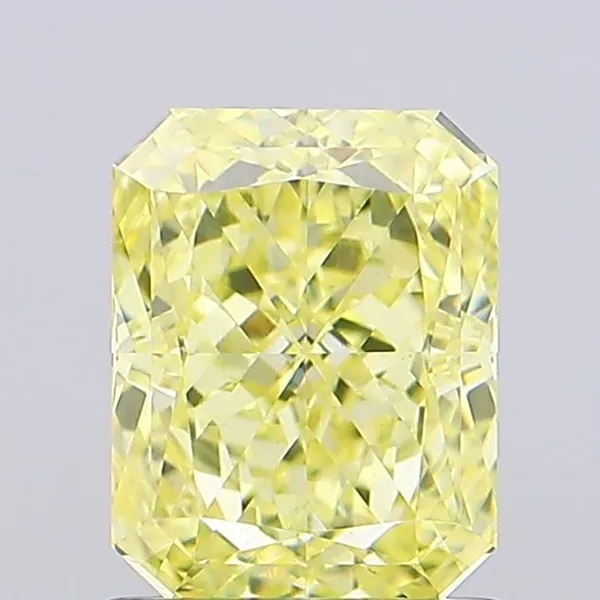 1.29ct RADIANT Fancy Intense Yellow VVS2 Coloured Lab diamond