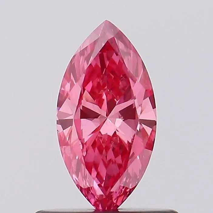 0.50ct MARQUISE Fancy Vivid Pink VS2 Coloured Lab diamond