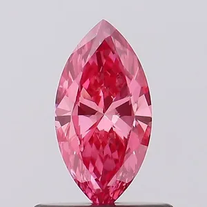 0.5ct MARQUISE Fancy Vivid Pink VS2 Coloured Lab diamond