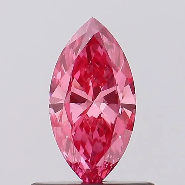 0.5ct MARQUISE Fancy Vivid Pink VS2 Coloured Lab diamond
