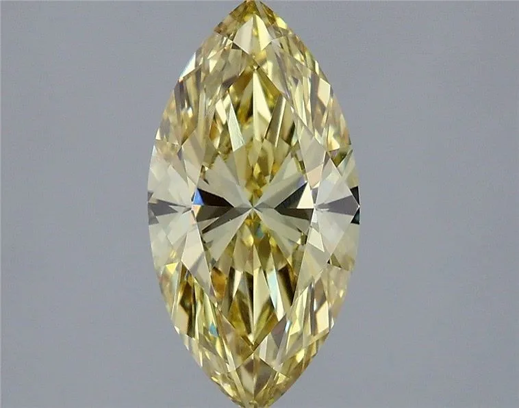 2.01ct MARQUISE Fancy Intense Yellow VS1 Coloured Lab diamond